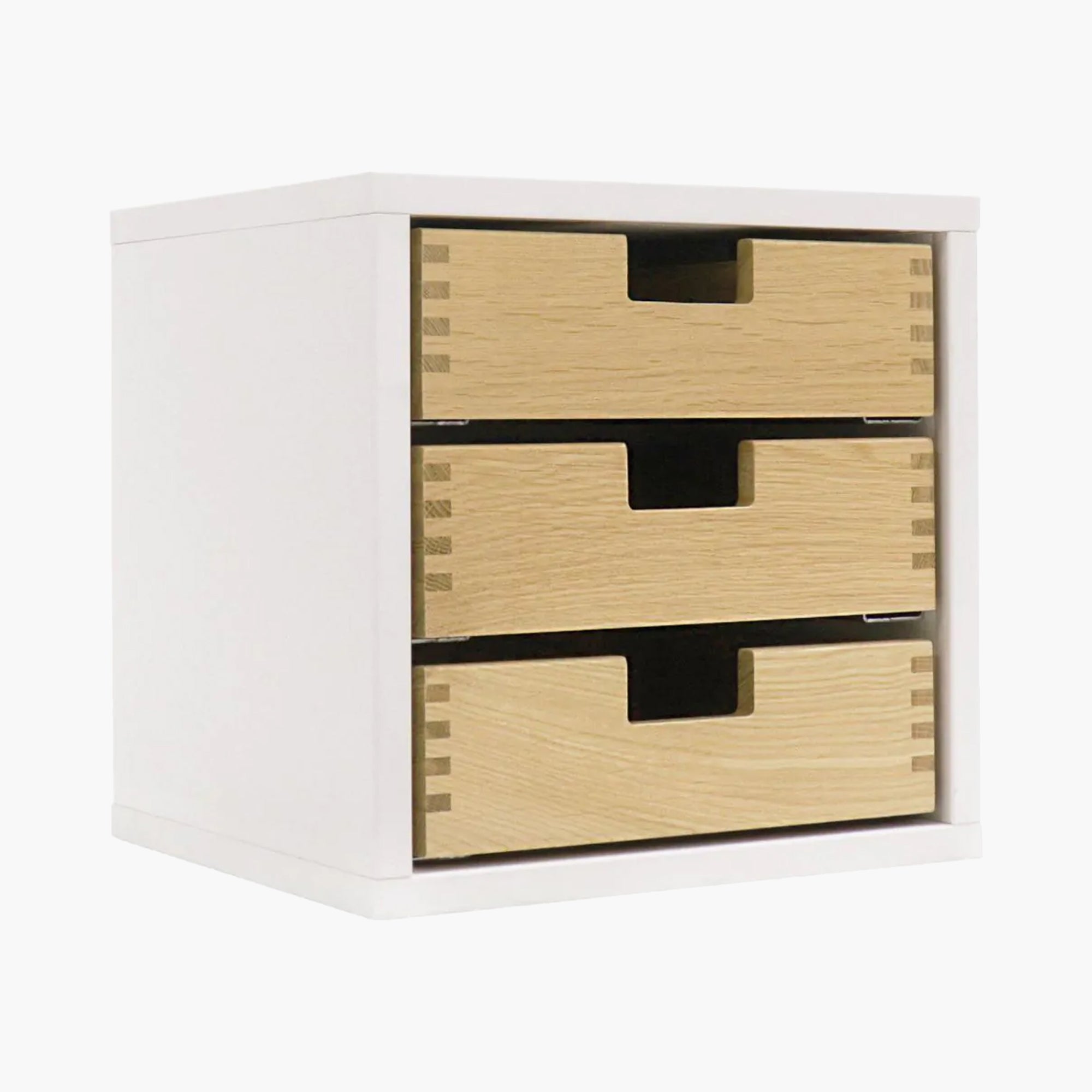 Organizator s 3 ladice, bijeli